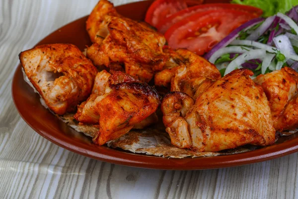 Hot juicy Chicken tusuk — Stok Foto