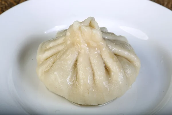 Khinkali caucasian dumplings — Stock Photo, Image