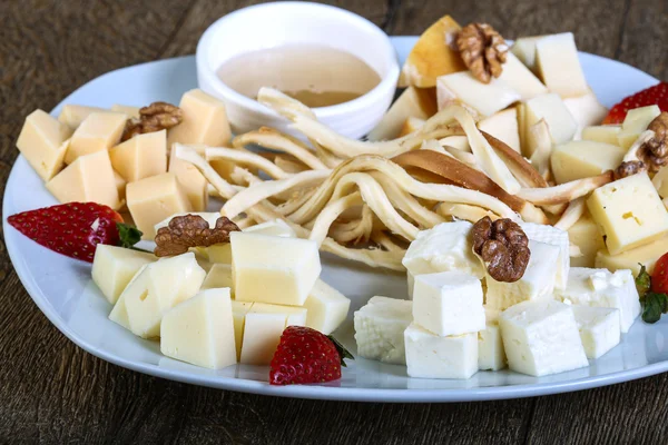 Delicious Cheese board — Stock Photo, Image