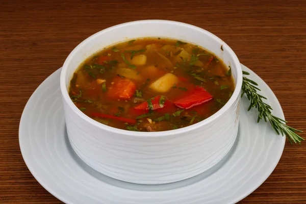 Kaukaski zupa - chanakhi — Zdjęcie stockowe
