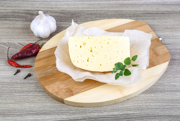 Part of round Cheese — Stock Photo, Image