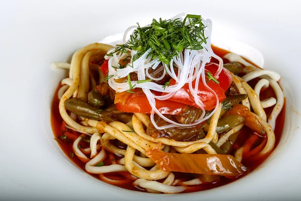 Asian Lagman soup — Stock Image Asian Lagman soup Stock Picture