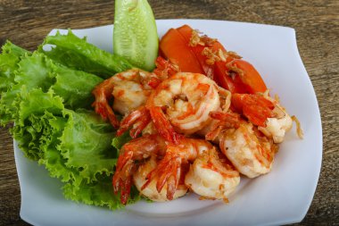 sarımsaklı kızarmış karides