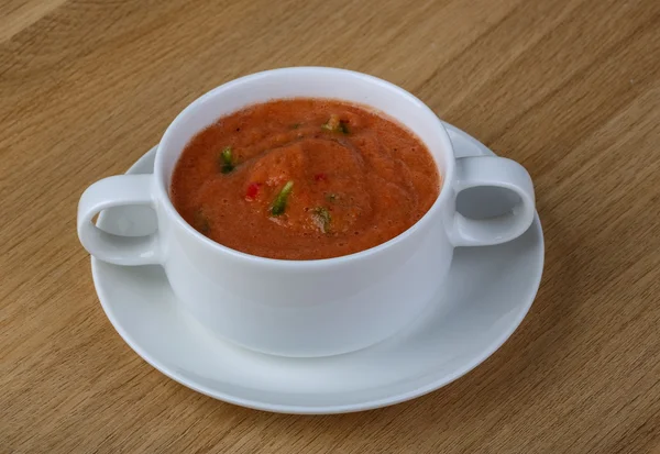 Traditional summer soup Gazpacho — Stock Photo, Image
