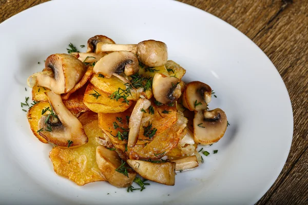 Roasted mushrooms with potato