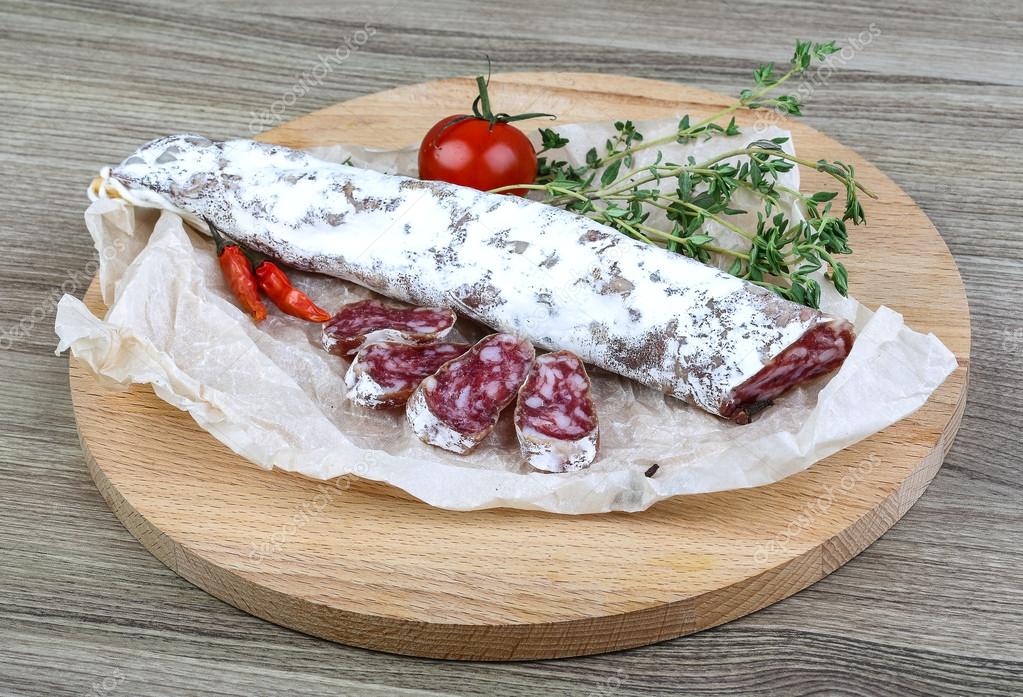 Traditional Spanish sausages — Stock Photo © AndreySt 98469404