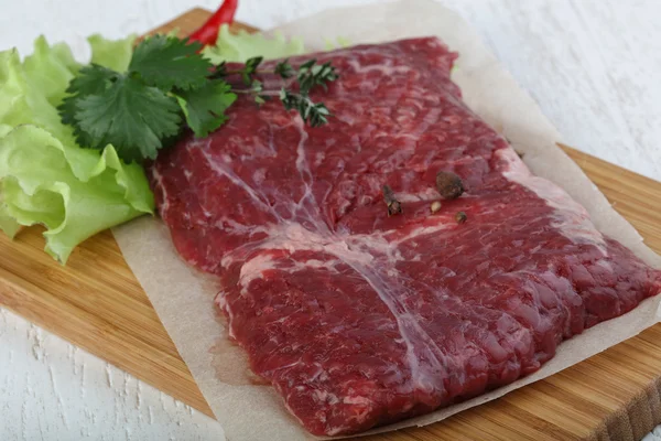 Raw machete steak — Stock Photo, Image