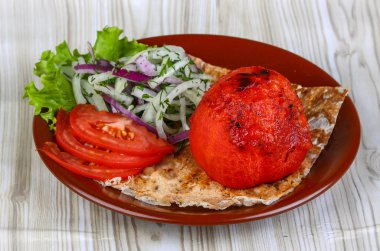 Lezzetli ızgara domates