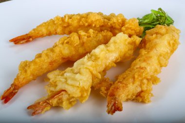Asya karides tempura