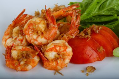 sarımsaklı kızarmış karides