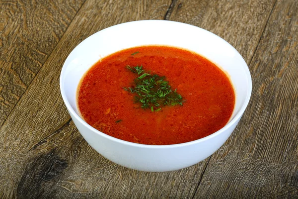 Traditional summer soup Gazpacho — Stock Photo, Image