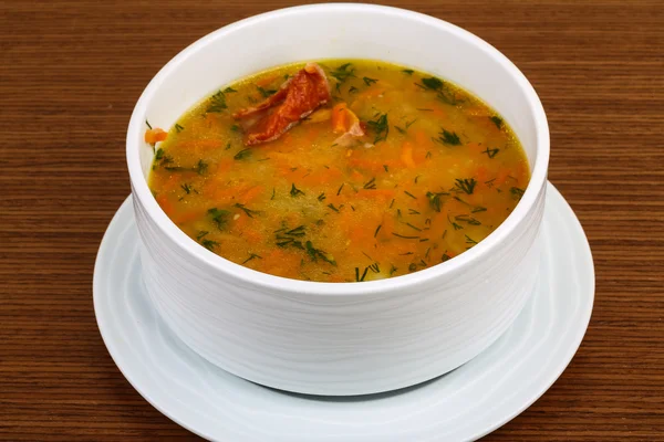 Гороховый суп с рёбрами — стоковое фото