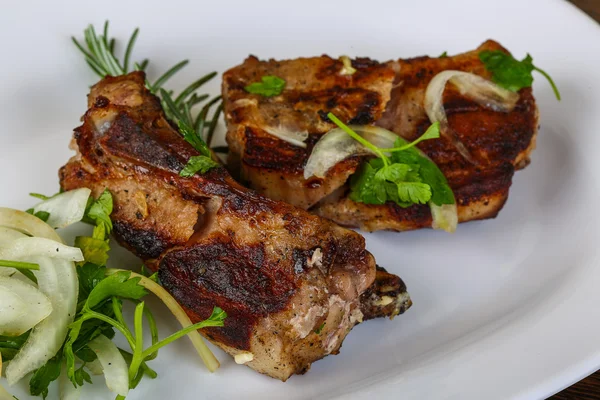 Grilled pork ribs — Stock Photo, Image