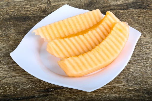 Fresh ripe Sliced melon — Stock Photo, Image