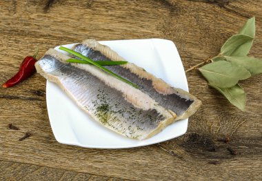 Lezzetli ringa balığı filetosu