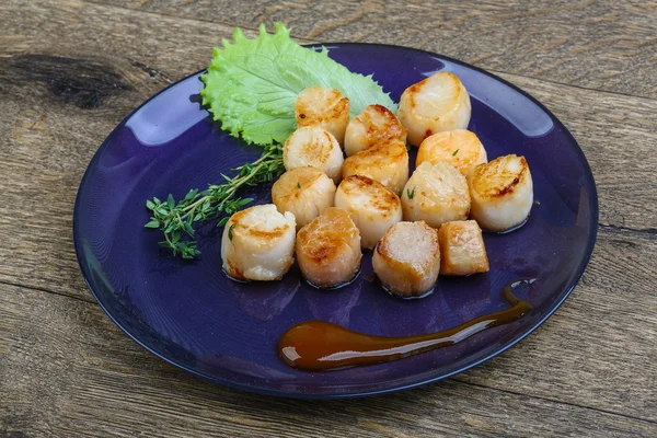 Delicious Baked scallops — Stock Photo, Image
