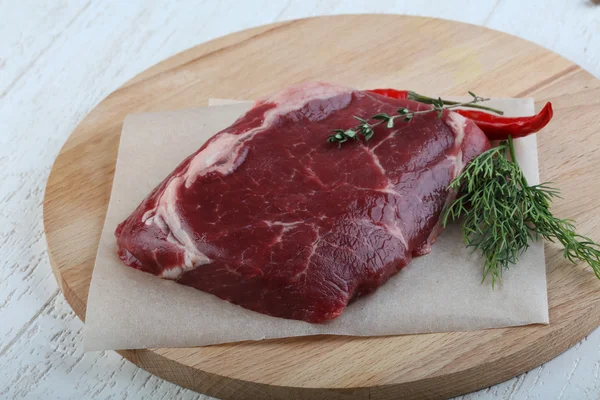 Raw ribeye steak — Stock Photo, Image