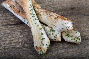 İtalyan ekmeği otlar ile sopa