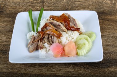 pirinç kızarmış ördek