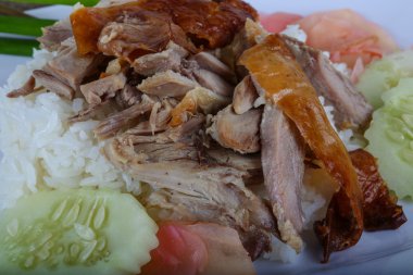 pirinç kızarmış ördek