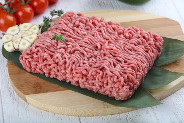 Rohes Rindfleisch mikroskopiert — Stockfoto