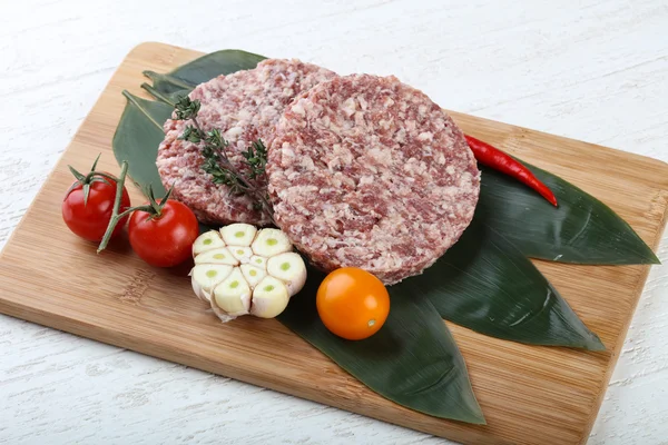 RAW burger kotlett — Stockfoto