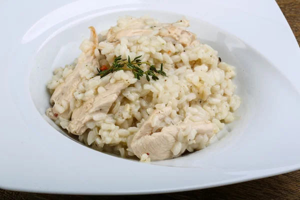 Leckeres Hühnerrisotto — Stockfoto