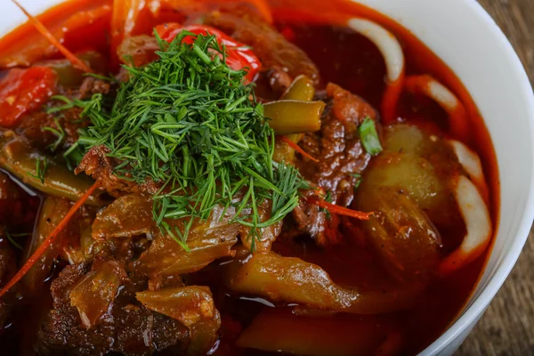 Uzbek noodle soup — Stock Image Uzbek noodle soup Stock Image