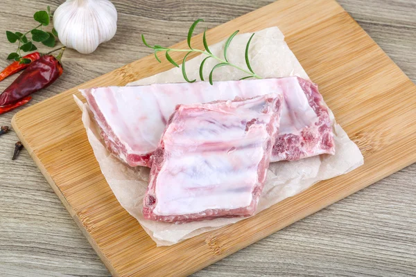 Costillas de cerdo crudas — Foto de Stock