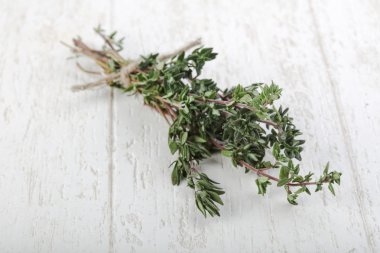 Taze yeşil kekik yığın