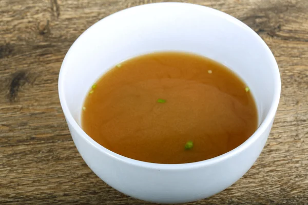 日本传统味噌汤 — 图库照片