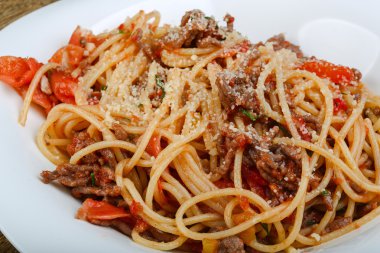 lezzetli spagetti bolonez