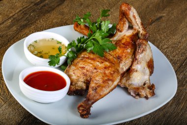 lezzetli kızarmış tavuk