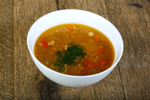 Leckere Hühnersuppe — Stockfoto