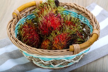 Taze Olgun tatlı rambutan