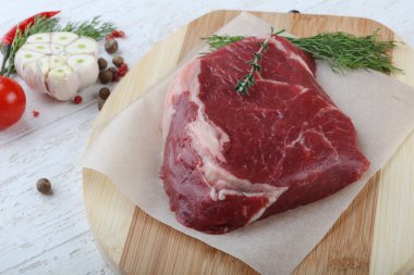 çiğ antrikot biftek