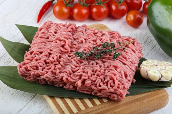 Micned raw Beef — Stock Photo, Image