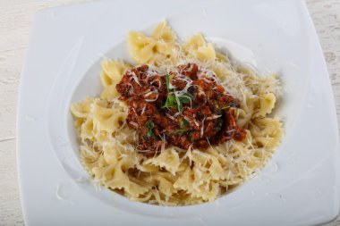 Lezzetli makarna bolognese