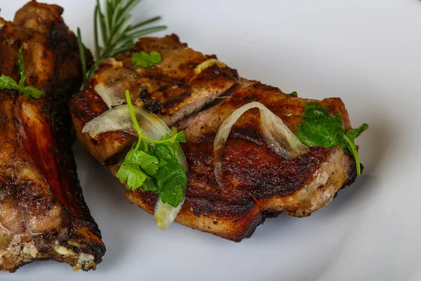 Grillade revben av fläsk — Stockfoto