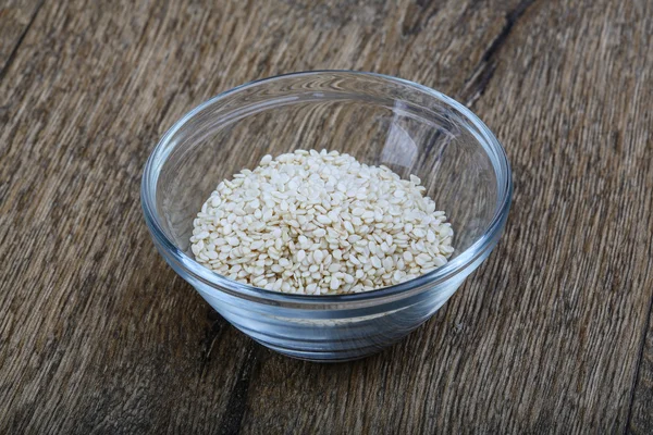 Sesame seeds in the bowl — Stock Photo, Image