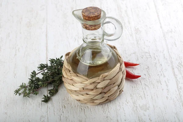 Olive Oil in the bottle — Stock Photo, Image