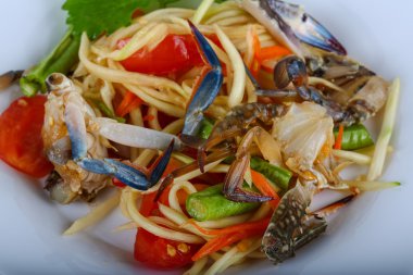 Yengeç Salatası lezzetli Tay baharat