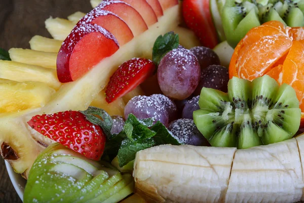 Mistura de salat de frutas suculentas — Fotografia de Stock