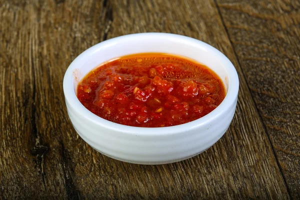 Sabroso surtido de salsas — Foto de Stock