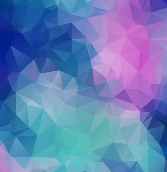 Ilustração poligonal multicolorida, que consiste em triângulos . —  Vetores de Stock