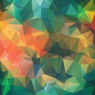 Seramik şekilleri ile Retro çok renkli kompozisyon