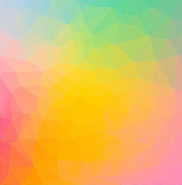 三角形と組成物をカラフルな虹 — ストックベクタ