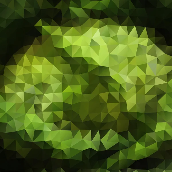 Couleur verte Triangle abstrait fond mosaïque — Image vectorielle