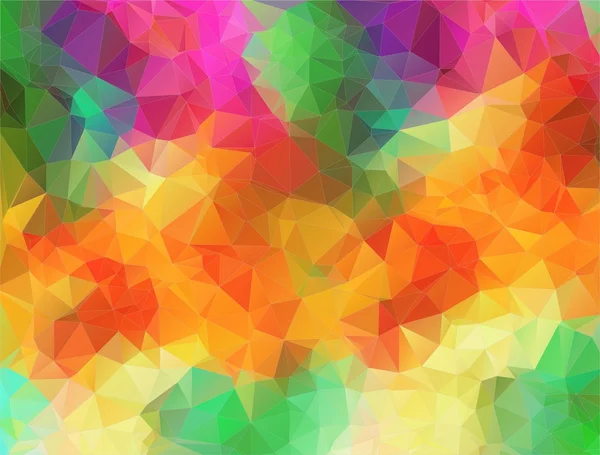 Абстрактная двухмерная мультицветная композиция с треугольниками — стоковый вектор