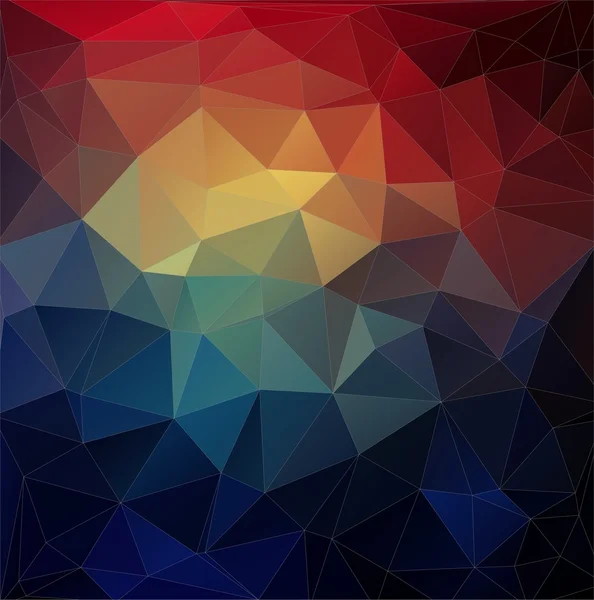 Fundo geométrico triangular colorido abstrato . — Vetor de Stock